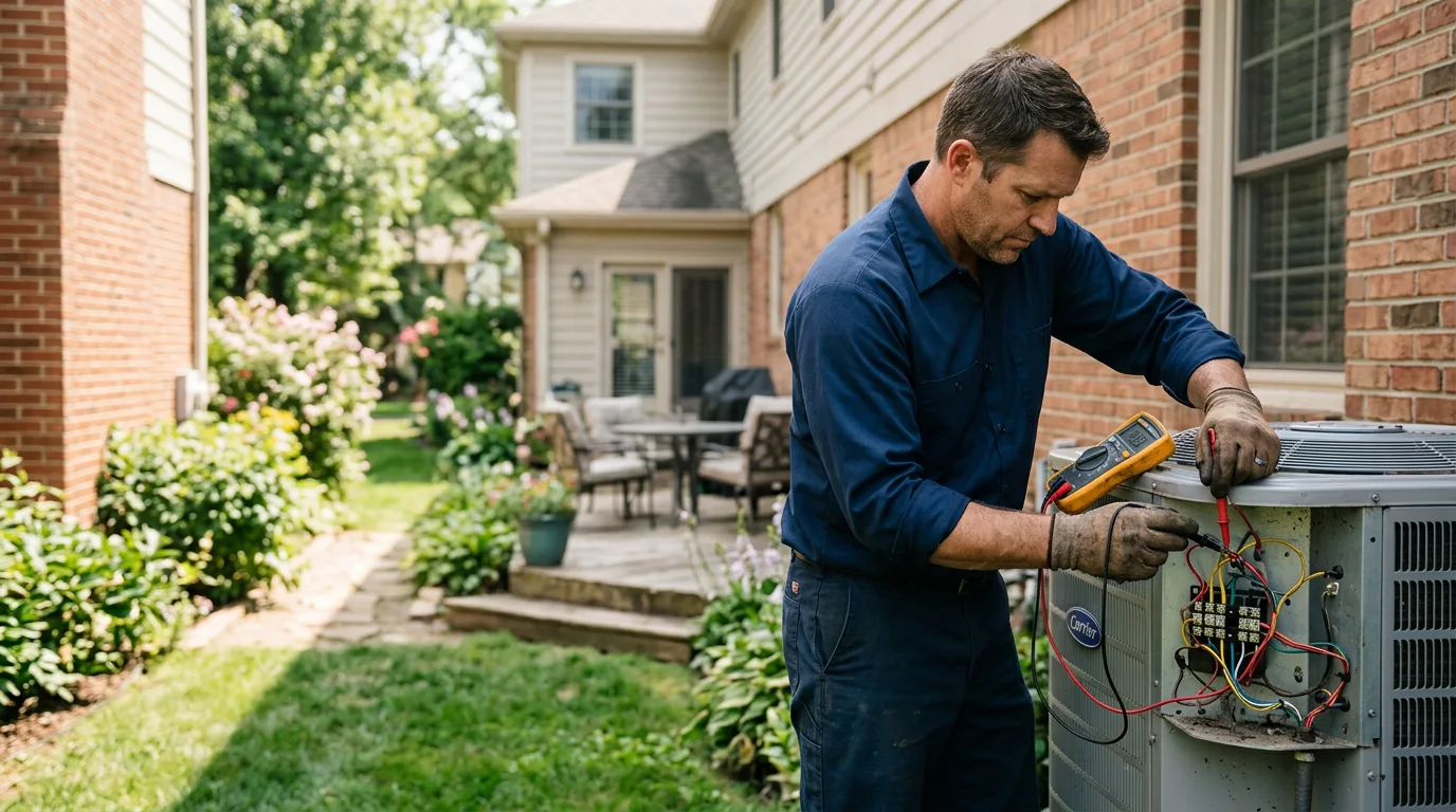 HVAC technician working near Gretna, FL